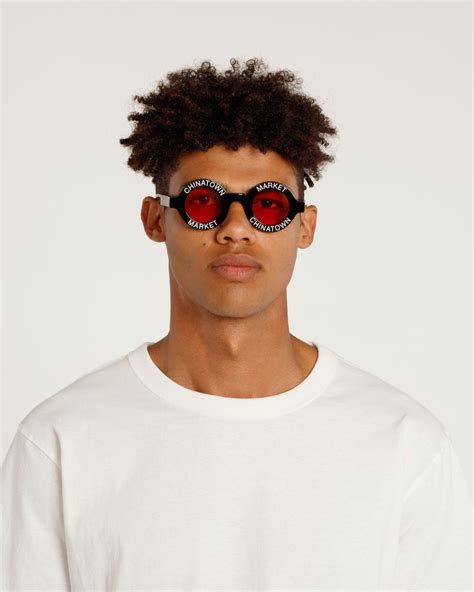 chinatown market sunglasses|Market – Black & Red Akila Sunglasses.